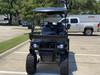 DYNAMIC ENFORCER FULLY LOADED LIMO GOLF CART BLACK - FULLY ASSEMBLED AND TESTED 6 SEATER (FRONT VIEW)