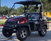 Red - Fully Loaded Cazador OUTFITTER 200 EFI Golf Cart 4 Seater UTV (Front Left View)