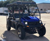 HULK 400 GAS LIMO GAS GOLF CART BLUE - FRONT LEFT SIDE VIEW