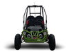 TrailMaster Mini XRX/R+ (Plus) Assembled version Upgraded Go Kart with Bigger Tires, Frame, Wider Seat - FRONT GREEN