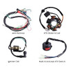 Complete Electrics Wiring Harness Coil Stator Solenoid Relay CDI Spark Plug for 4 Wheelers Stroke ATV 50cc 70cc 90cc 110cc 125cc Go Kart Pit Quad Dirt Buggy Bike Parts by OTOHANS AUTOMOTIVE