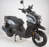 Boss Motor Frontier 200cc Moped Scooter, 12 Inch Aluminium Rim With Meaty Tire, Automatic CVT