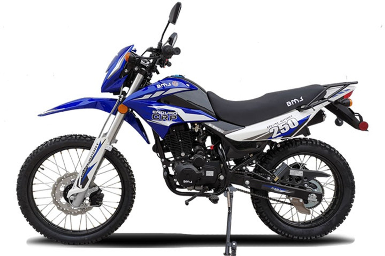 NEW BMS ENDURO 250 CRP Dual Sport Dirt Bike, 5 Speed Manual, Air Cooled Engine