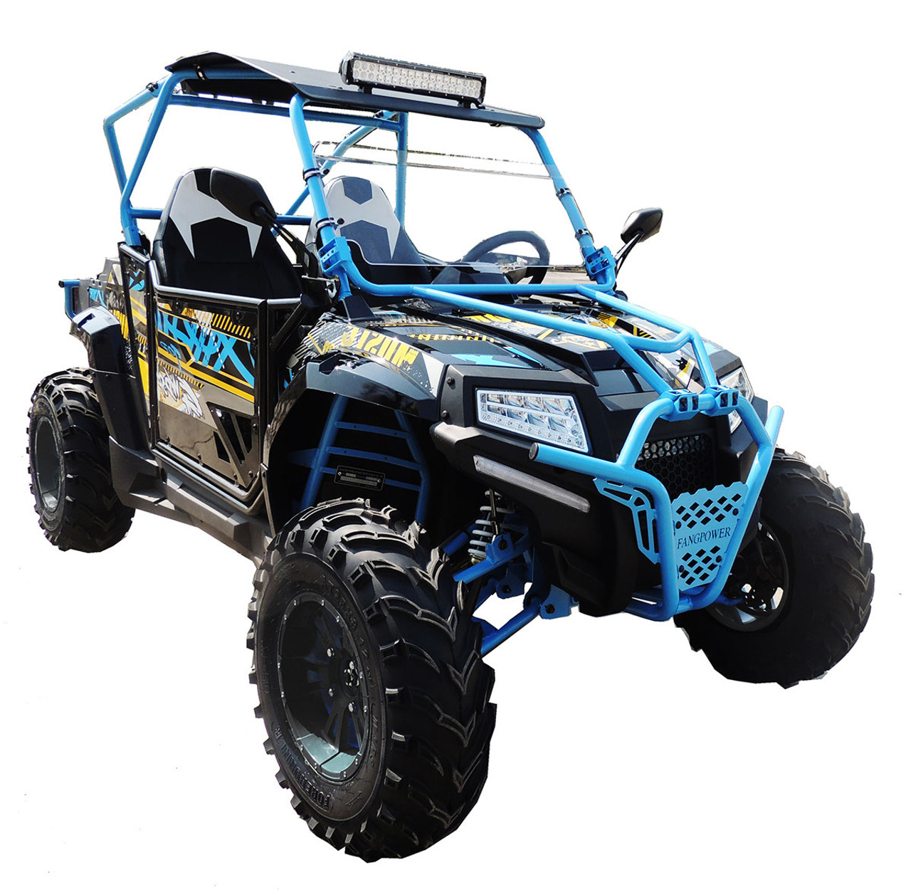 Vitacci -ATL Predator FX400 UTV, 311.4CC, Alloy Black Wheels, LED Light, 4-stroke,Single-Cylinder, Water-cooled - Blue