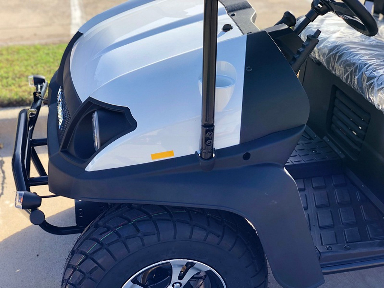 white- Fully Loaded Cazador OUTFITTER 200 Golf Cart 4 Seater Street Legal UTV - Fully Assembled and Tested