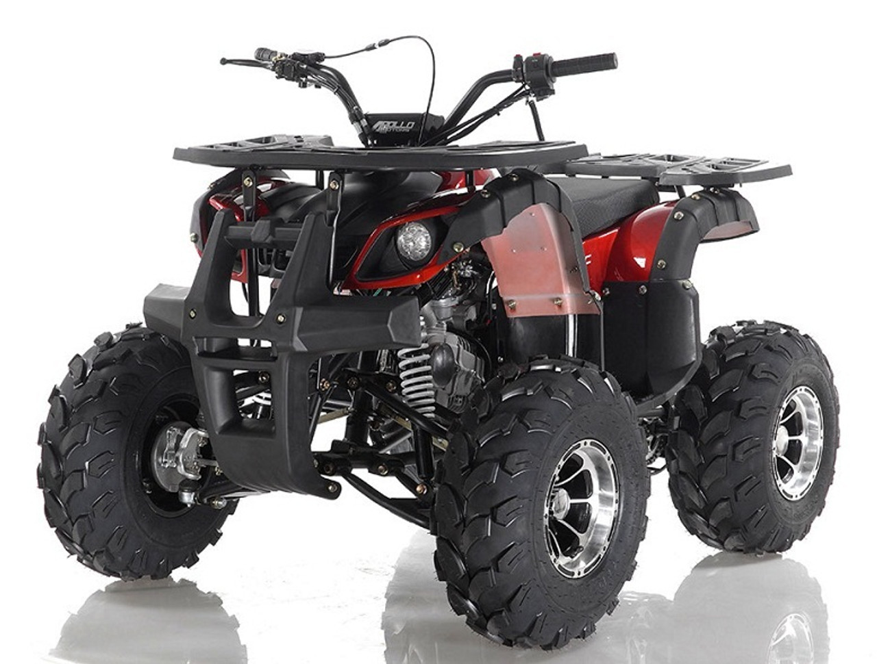 Apollo Focus-10 DLX 125cc ATV, Single Cylinder, Air Cooled, 4 Stroke 1Speed+Reverse - RED