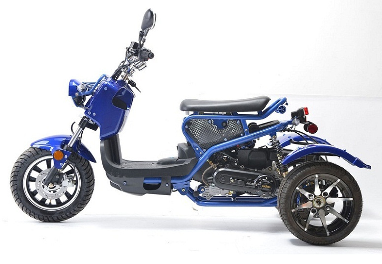 Vitacci Ryker 49cc Trikes, Air Cooling, Single Cylinders - BLUE