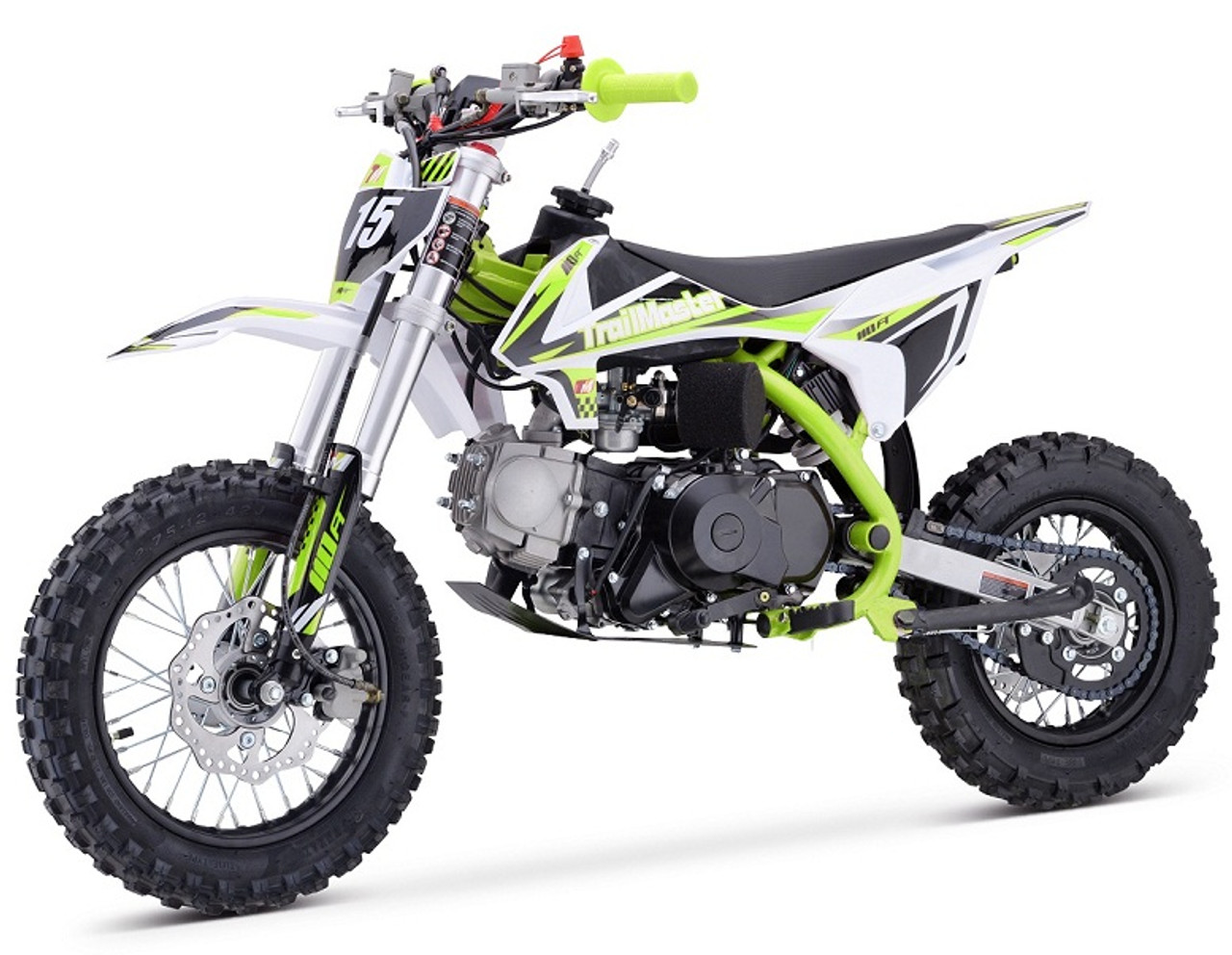 Trailmaster TM15 110cc Dirt Bike, Automatic Clutch Kick & Electric Start