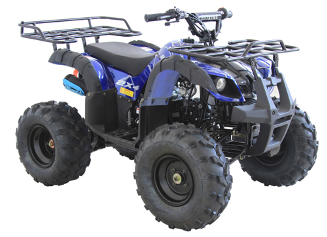 Vitacci RIDER-9 125cc ATV, Single Cylinder, 4 Stroke, Air-Cooled - Fully Assembled and Tested - BLUE RIGHT FRONT VIEW