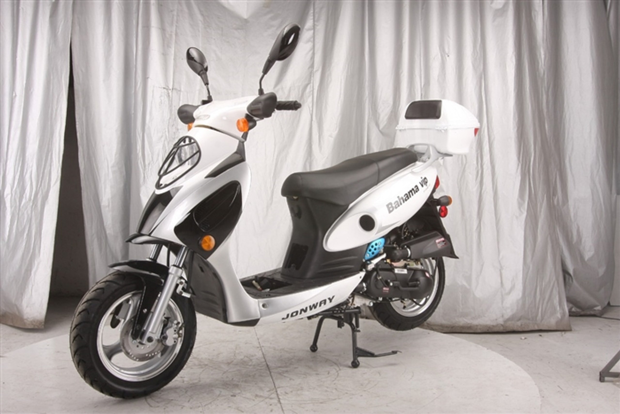 VITACCI BAHAMA 150cc (QT-12A) Scooter, 4 Stroke, Air-Forced Cool,Single Cylinder - Fully Assembled and Tested - White