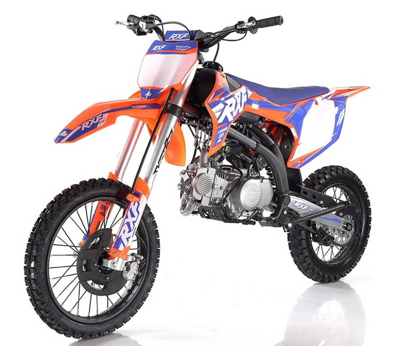 Apollo RXF 150 Freeride 140cc Dirt Bike, Manual Transmission, (17"/14") Tires - Fully Assembled And Tested - Orange