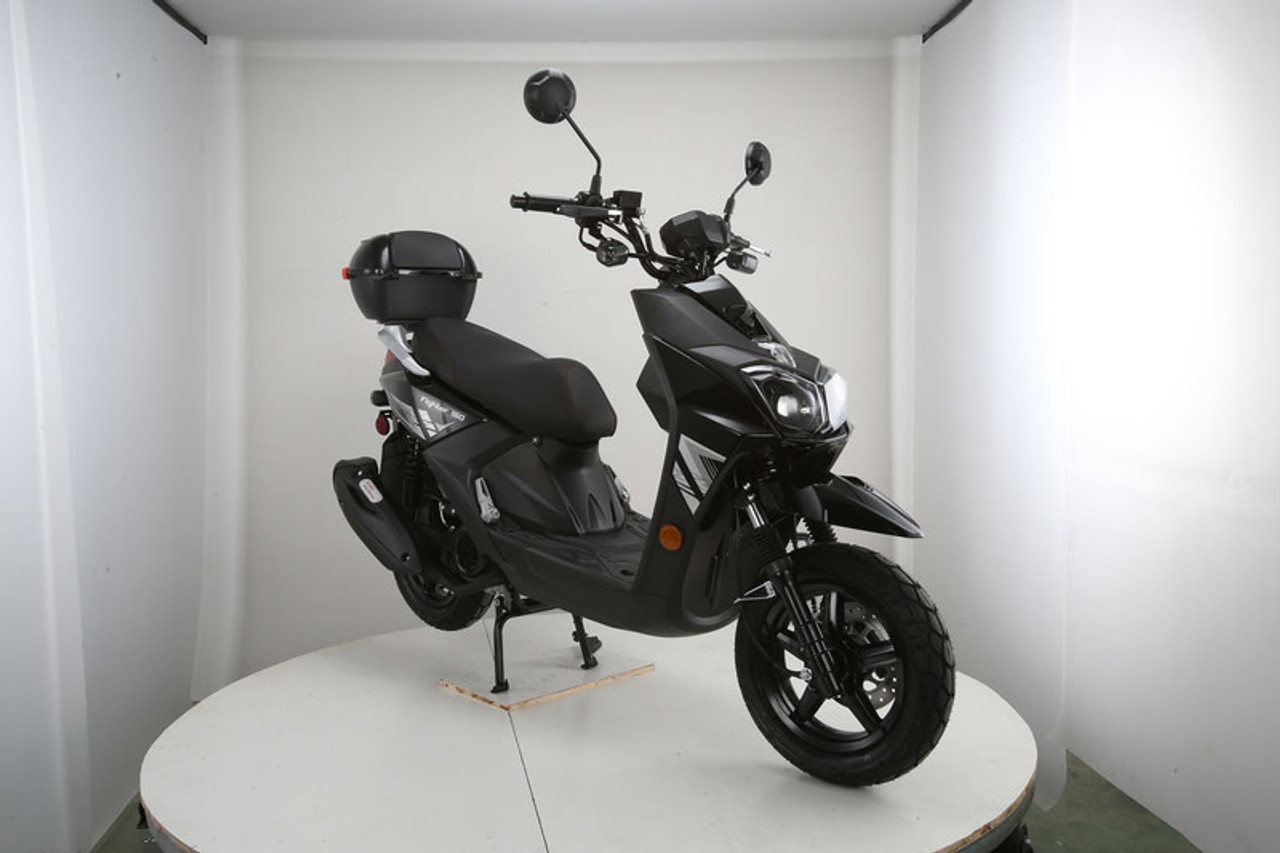 Vitacci Fighter 150cc Scooter, (GY6) 4-stroke, air-cooled - Black