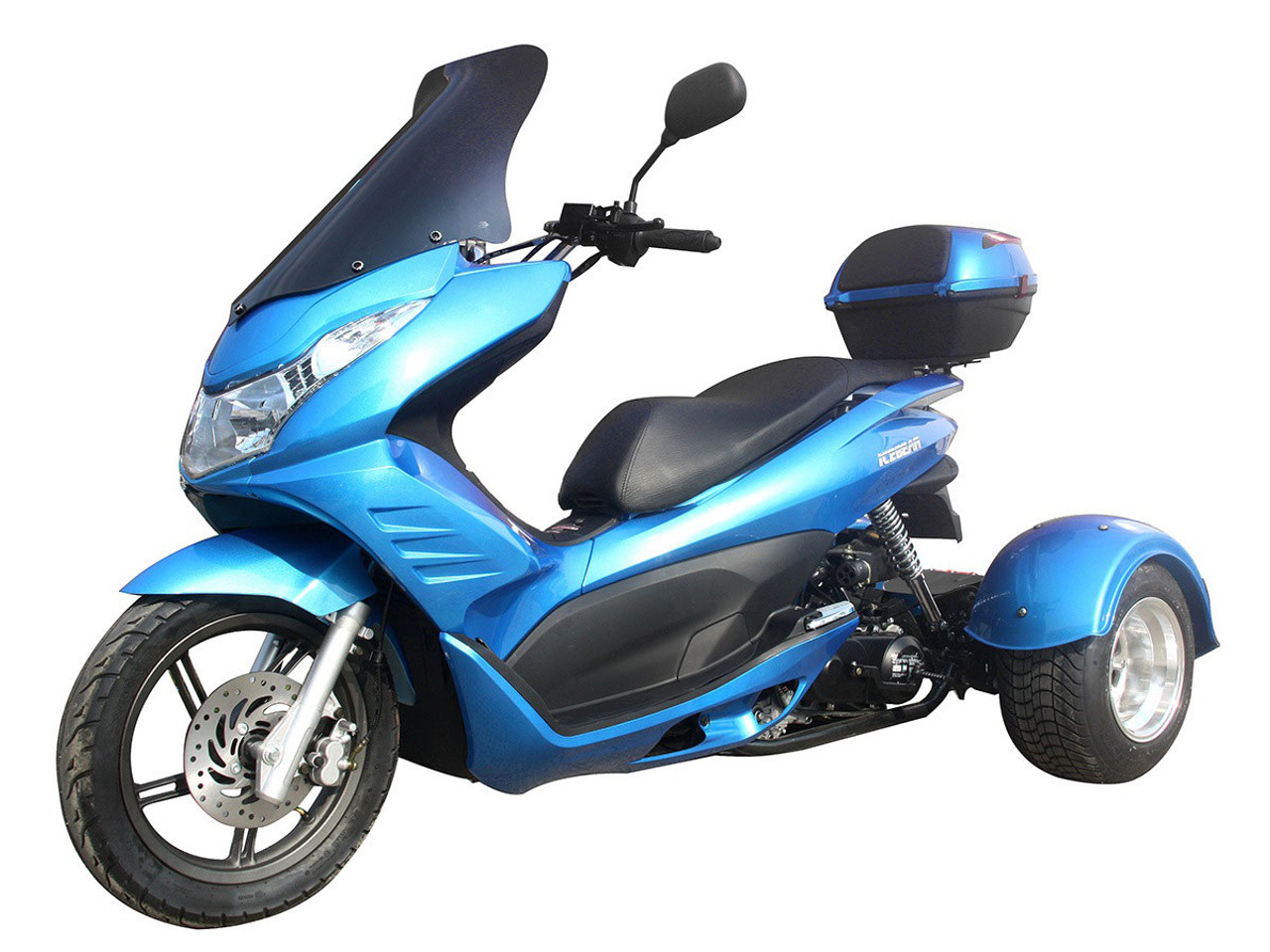 Vitacci Q6 (PST50-17) 49Cc Trikes, Elec/kick start, Automatic Transmission - Blue