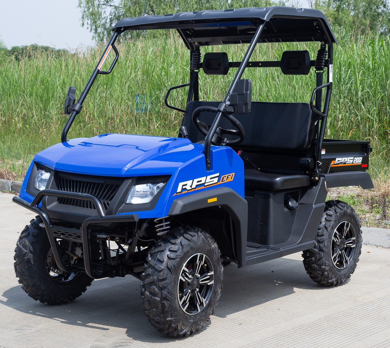 Rps 200Cc EFI Utv, Single Cylinder, Four Stroke, Balance shaft With Short hard roof (Dump bed) - Blue