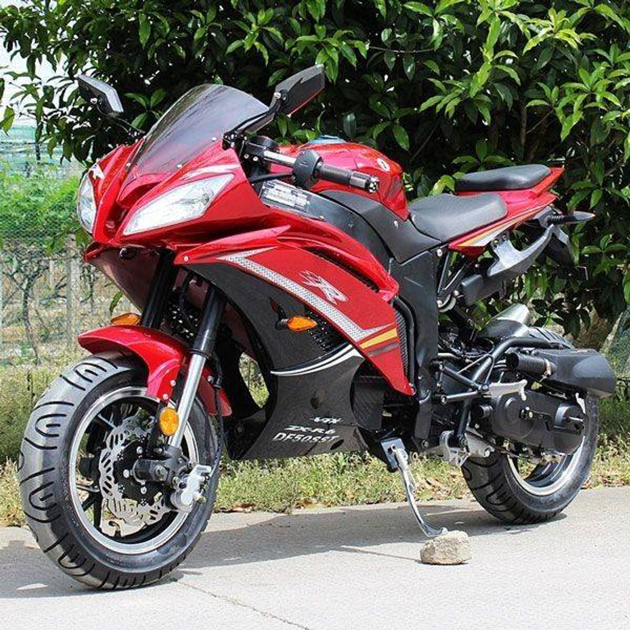 DongFang 50cc (DF50SST) Gas Motorcycle DF SST With CVT Auto Transmission, Aluminum Wheels