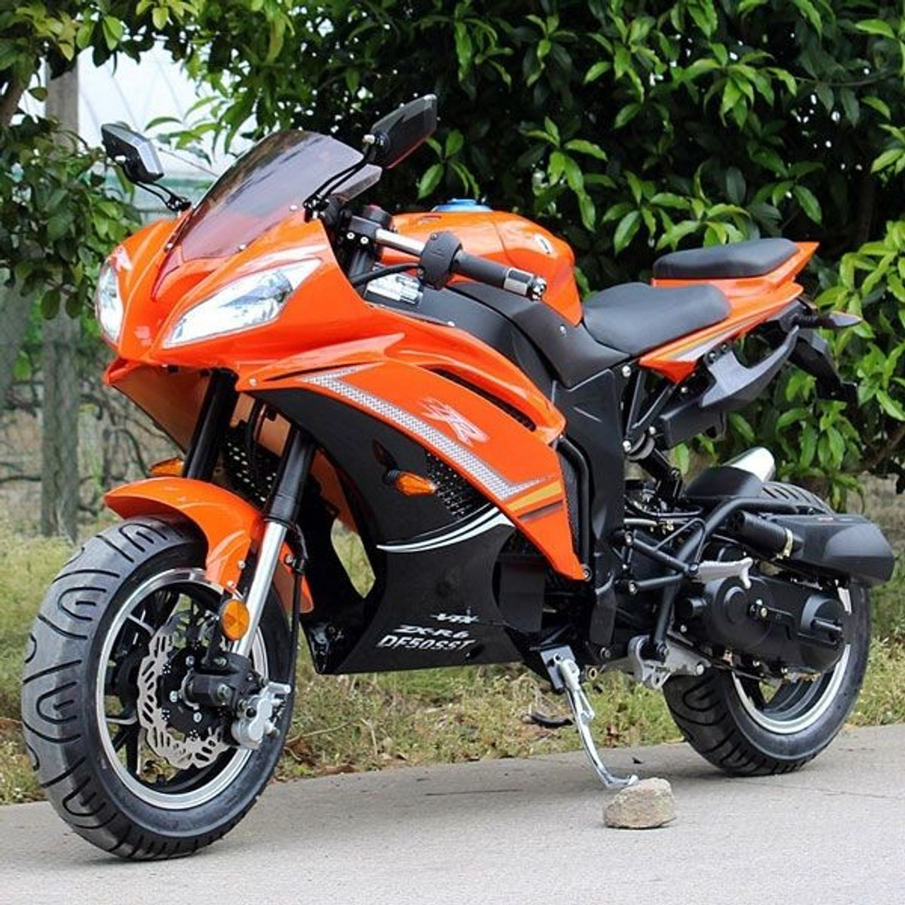 DongFang 50cc (DF50SST) Gas Motorcycle DF SST With CVT Auto Transmission, Aluminum Wheels