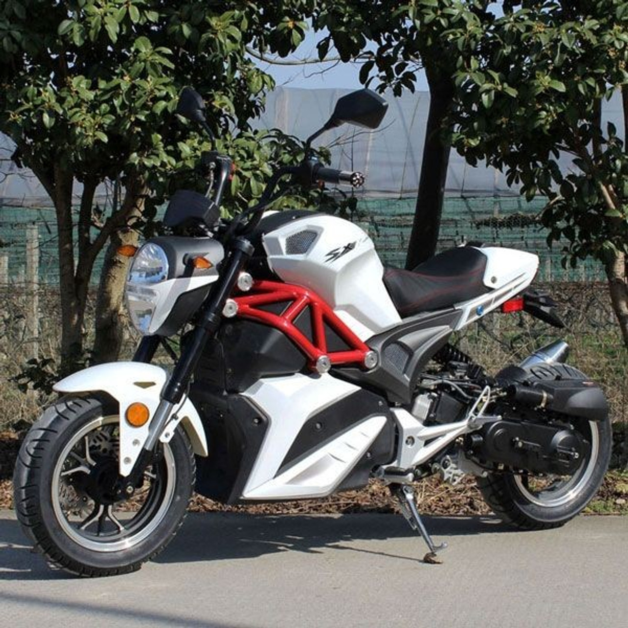 DongFang 50cc (DF50SRT) Gas Motorcycle DF SRT With CVT Auto Transmission, Aluminum Wheels