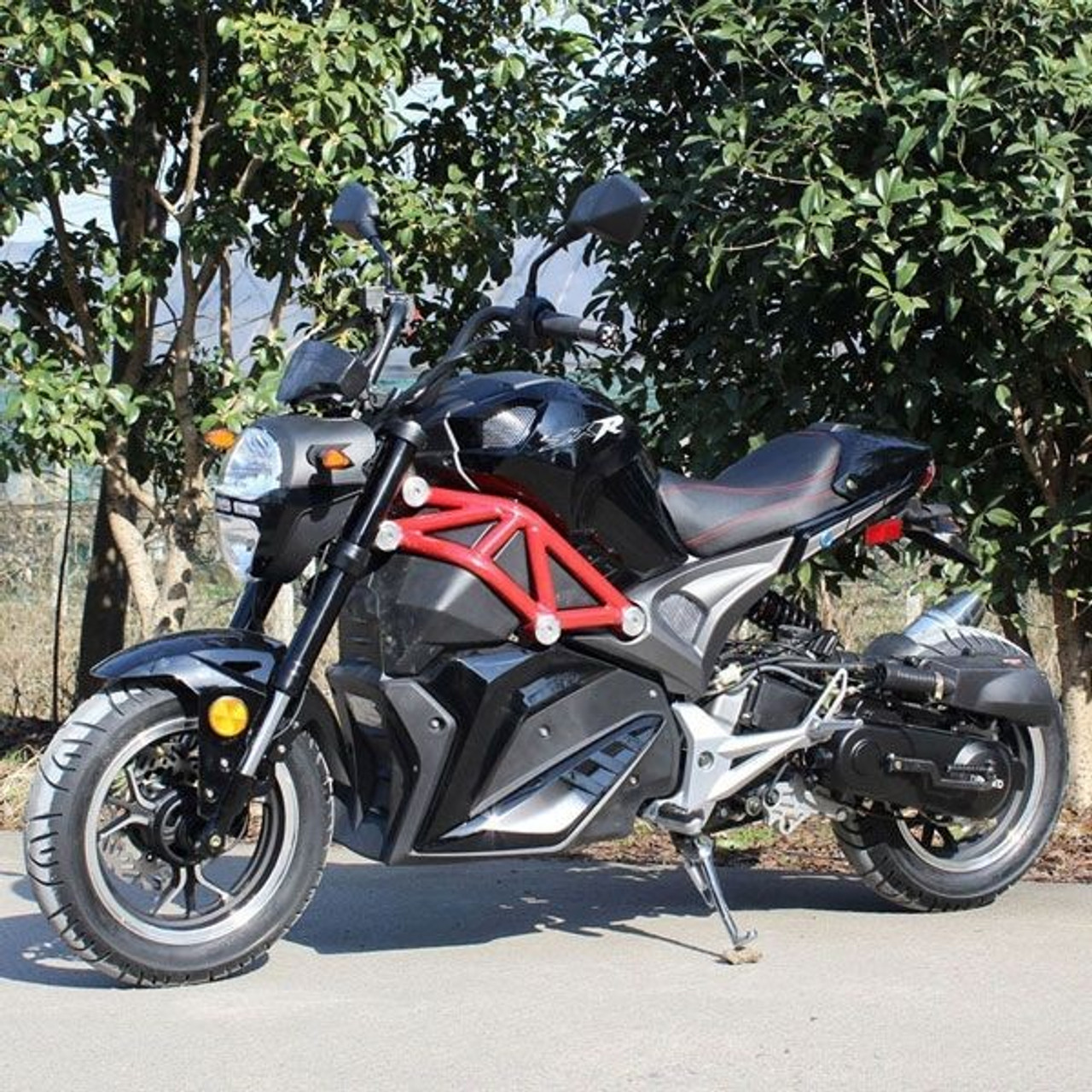 DongFang 50cc (DF50SRT) Gas Motorcycle DF SRT With CVT Auto Transmission, Aluminum Wheels