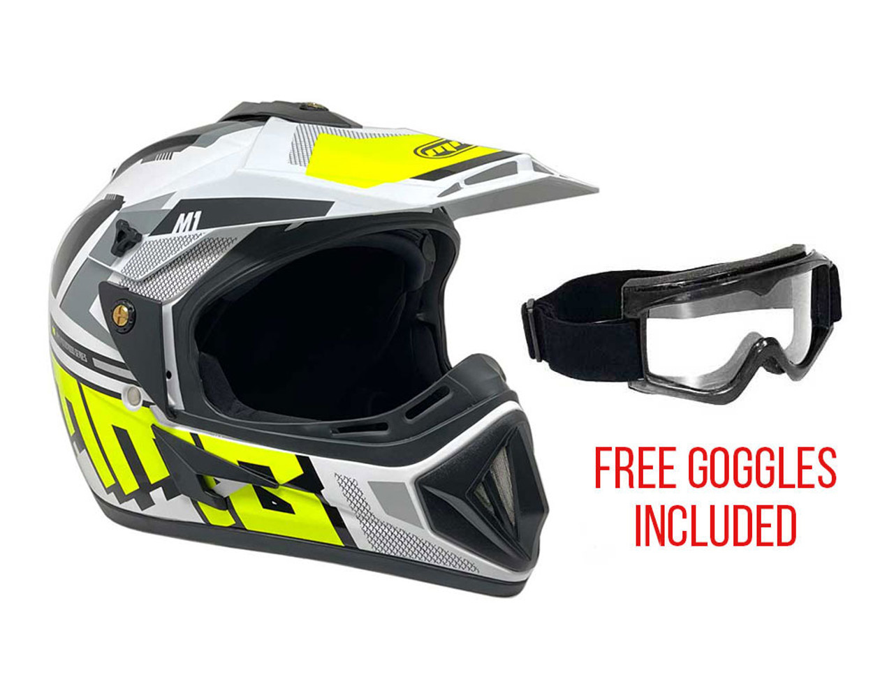 Model 31 Off-Road MMG Helmet - DOT Approved (Free Goggles Included)