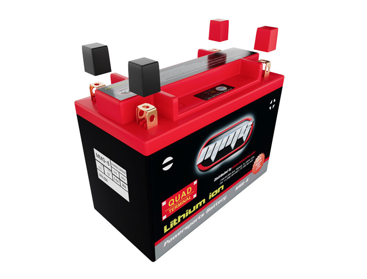 Lithium battery MMG6 QUAD - Replaces: YTX20L-BS,YTX20H-BS. CCA 420