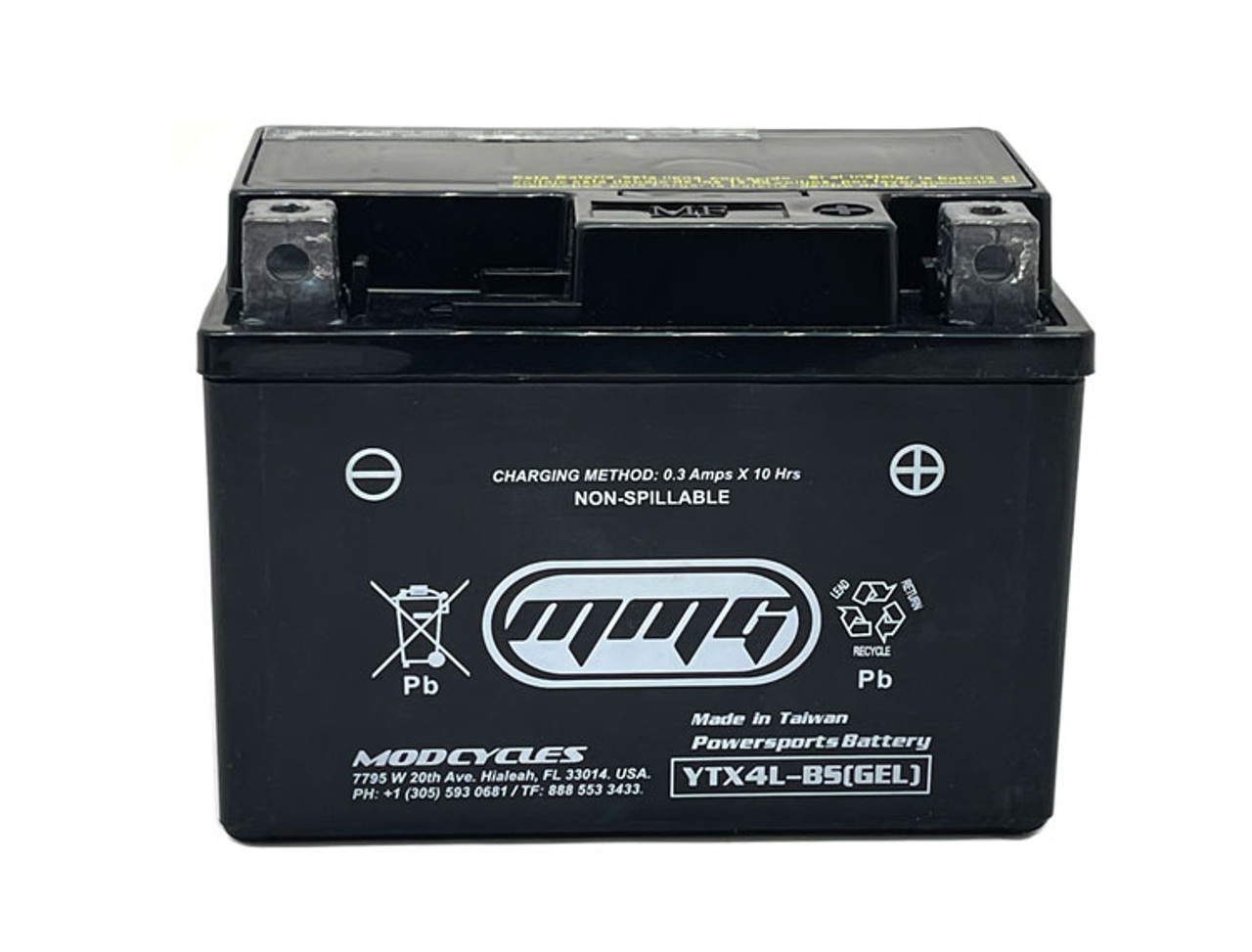 *MB* Battery YTX4L-BS (Factory Sealed, Activated) **GEL CELL**