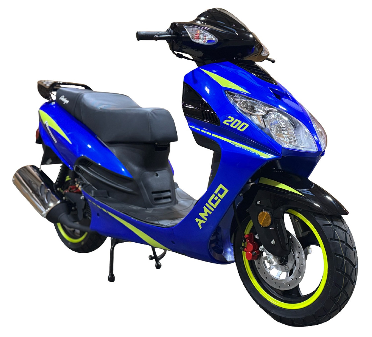 Amigo Phenom 200cc Scooter, 4 stroke, Electric and kick start - Fully Assembled And Tested