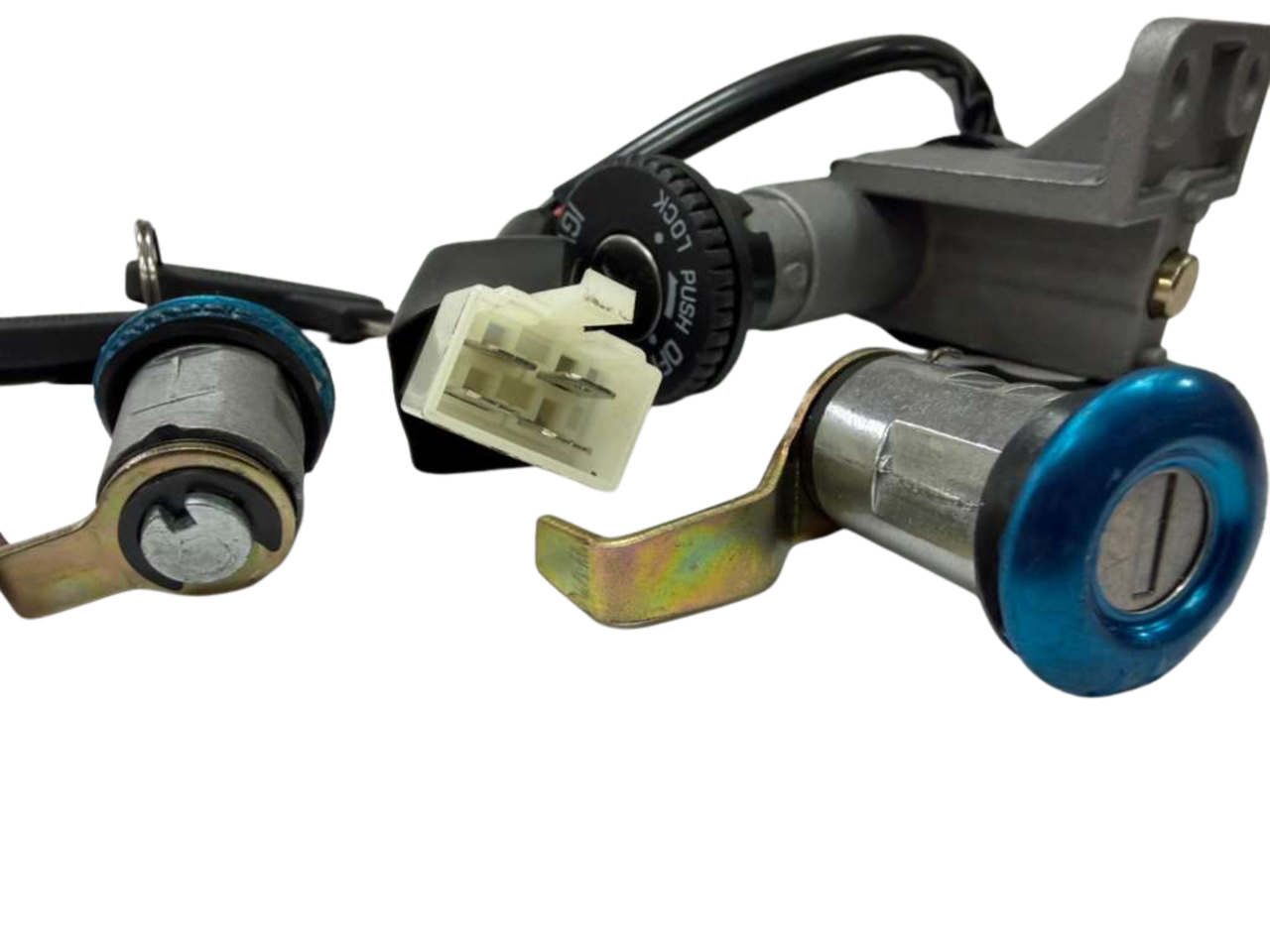 Moped Ignition Switch seat Key Lock Set Suitable for GY6 China 50cc 150cc Taotao Jonway Roketa Peace VIP Magnum 50 Sunny Scooter Moped