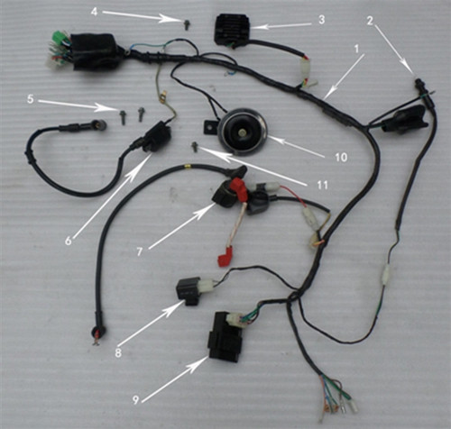 Hawk 250 Wire Harness Hawk 250 Wire Harness