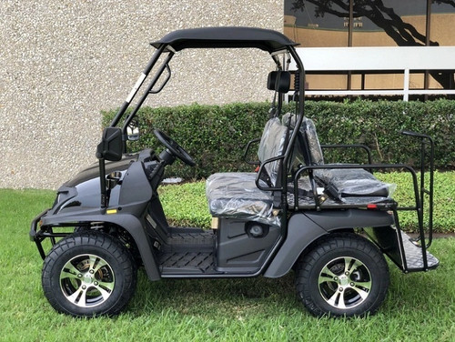 Black- Fully Loaded Cazador OUTFITTER 200 Golf Cart 4 Seater Street Legal UTV Black- Fully Loaded Cazador OUTFITTER 200 Golf Cart 4 Seater Street Legal UTV