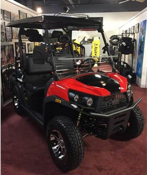 Red - Vitacci Rover-200 EFI 169cc (Golf Cart) UTV, 4-stroke, Single-cylinder, Oil-cooled front side view Red - Vitacci Rover-200 EFI 169cc (Golf Cart) UTV, 4-stroke, Single-cylinder, Oil-cooled front side view