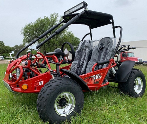 New TrailMaster 200E XRX (EFI) Go Kart, 168.9cc Fully Automatic, Electric Start, Kill Switch (FRONT LEFT VIEW)