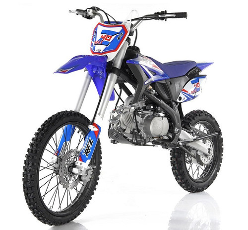 Apollo DB-Z40 Max 140cc Dirt Bike, Double Beam Heavy Duty Steel Frame - Fully Assembled And Tested - BLUE