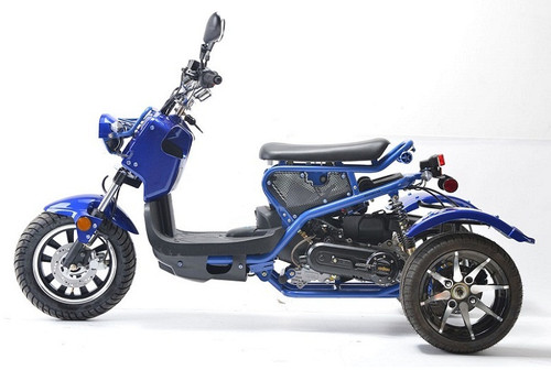 Vitacci Ryker 49cc Trikes, Air Cooling, Single Cylinders - Fully Assembled and Tested - Blue