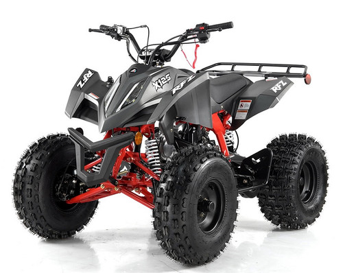 New Apollo Falcon X 125cc ATV, 8" Tires, Auto with Reverse, 4 stroke, Single cylinder , air cooling - Grey