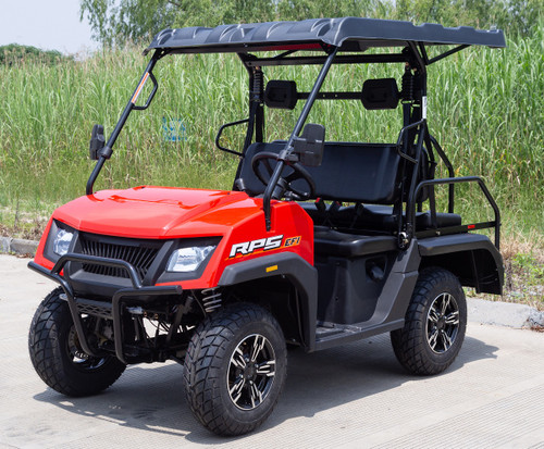 Rps SSV300-G 200Cc Golf Cart, Single Cylinder, Four Stroke, Forced Air And Oil Cooling, Balance Shaft - Red Rps SSV300-G 200Cc Golf Cart, Single Cylinder, Four Stroke, Forced Air And Oil Cooling, Balance Shaft - Red
