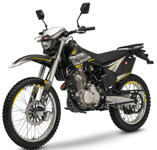 TrailMaster Dirt Bike TM T5 Zongshen 223cc Engine Digital dashboard, rear view mirrors, turn signals, license plate light, on off road tires. TrailMaster Dirt Bike TM T5 Zongshen 223cc Engine Digital dashboard, rear view mirrors, turn signals, license plate light, on off road tires.