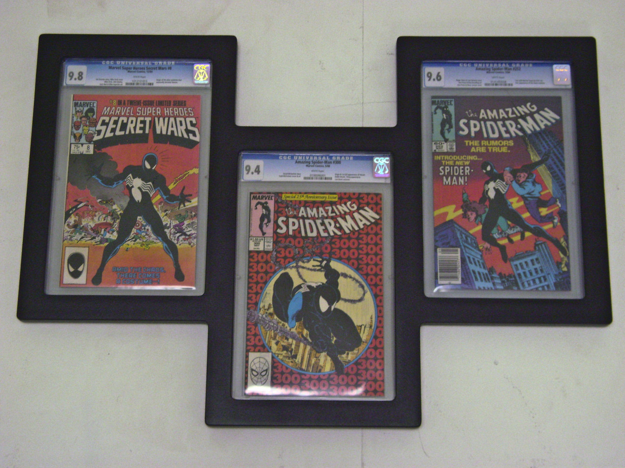 All Triple Graded Comic Book Frames Can Be Hung in a  "Step-UP" or "Step-Down"  Configuration