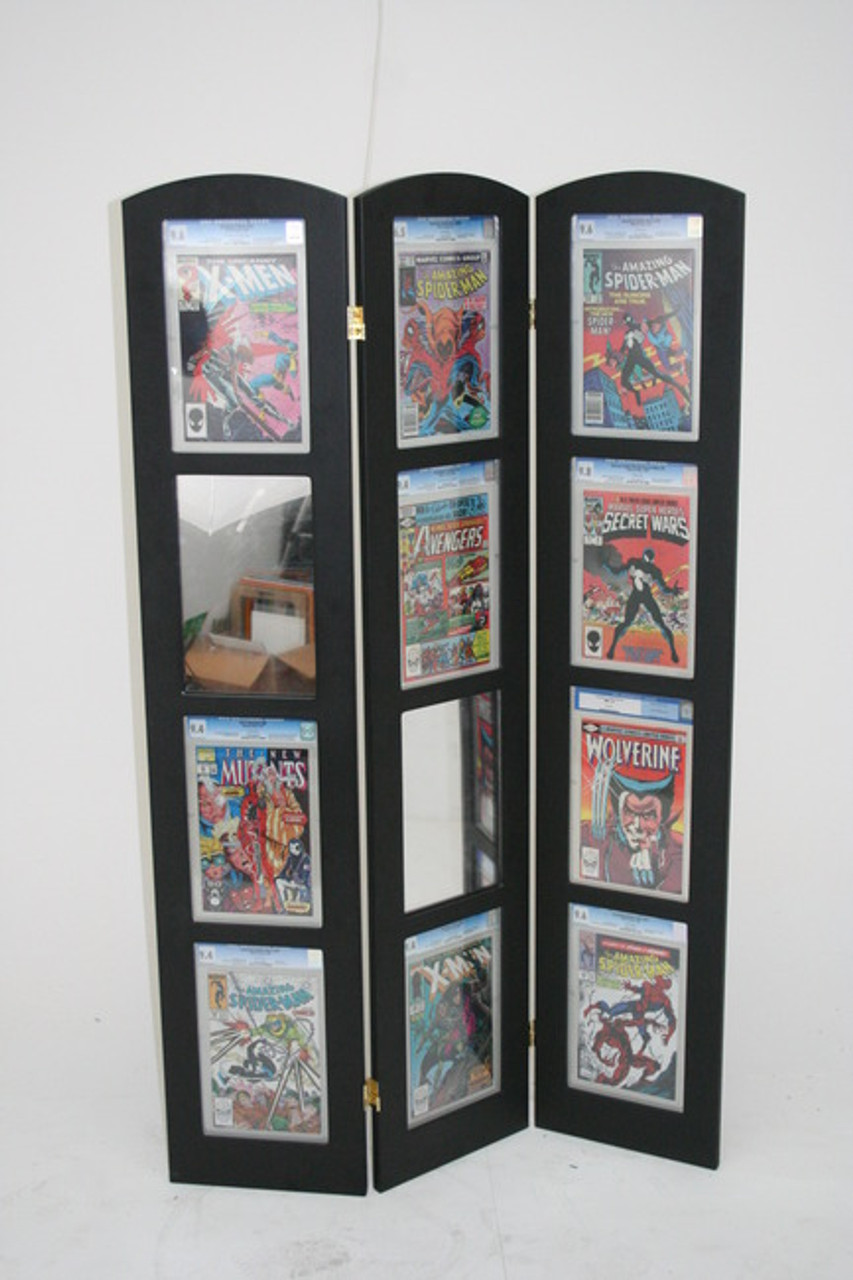 This is a full view of my custom CGC comic storage/ display cabinet. Can  hold about a thousand slabs in total. …