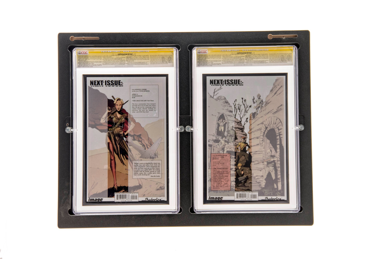 Inline2 Graded Comic Book frame Rear Load Design Makes Switching out Your Comics Easy