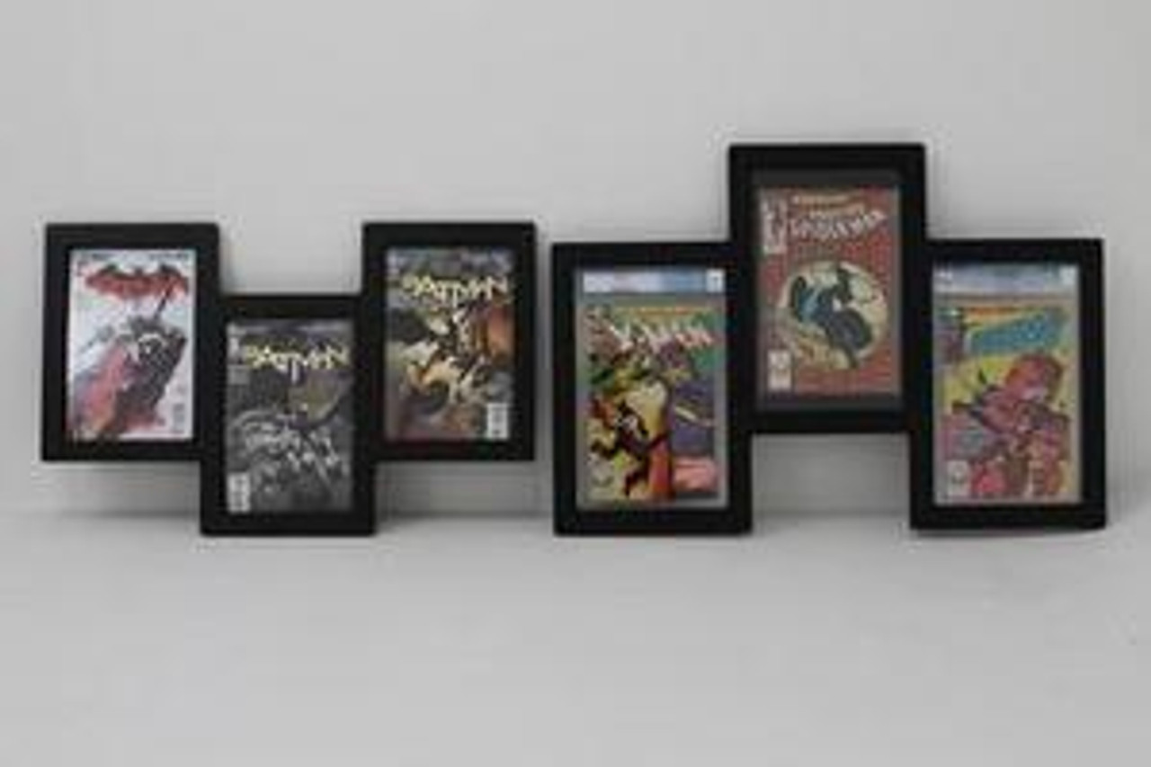 Triple Comic Book Display and Triple Graded Comic Book Frame