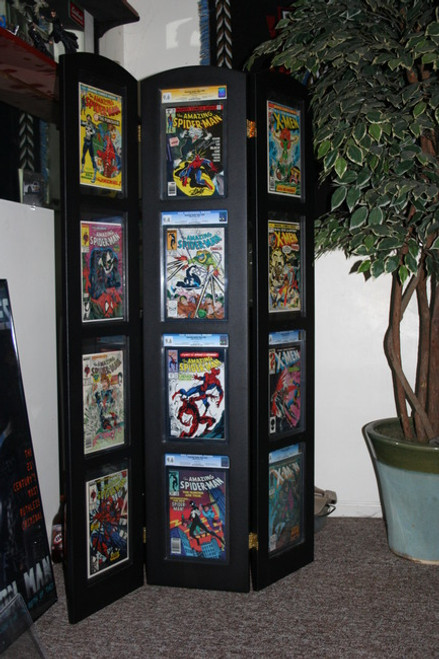Tri-Fold Graded Comic Book Display, Holds 12 Graded Comic Books. The Collectors Resource