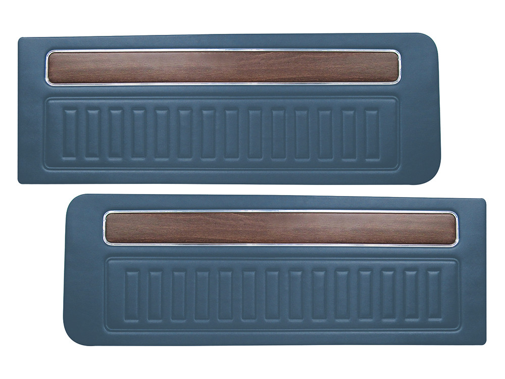 DOOR PANELS - DELUXE BLUE FRONT 71-72 MAVERICK/COMET WITH