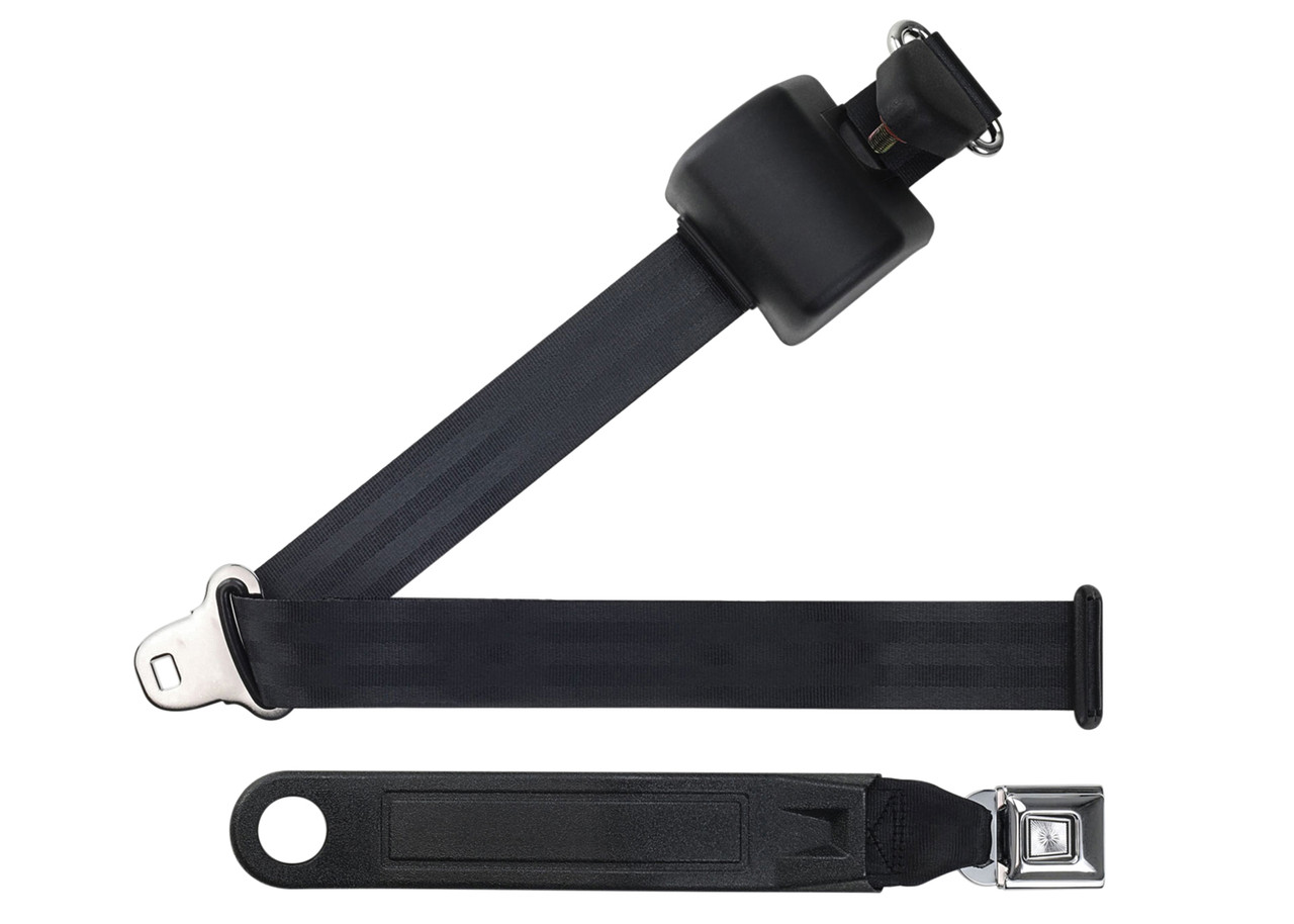 3 Point Retractable Seat Belt - Starburst Buckle - with Sleeve