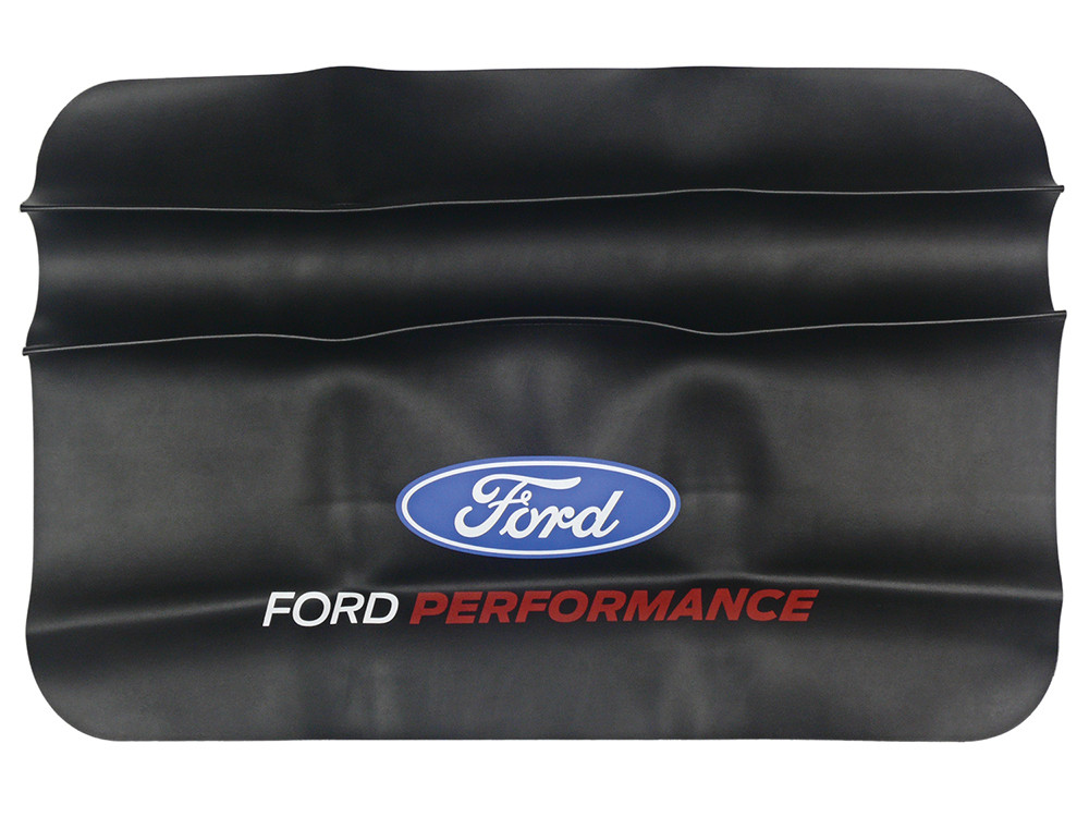 Fender Gripper FG2101 Matte (Ford Blue Oval) – Schwarzer Kotflügelschutz 55,9 X 86,4 Cm, Rutschfest & Waschbar