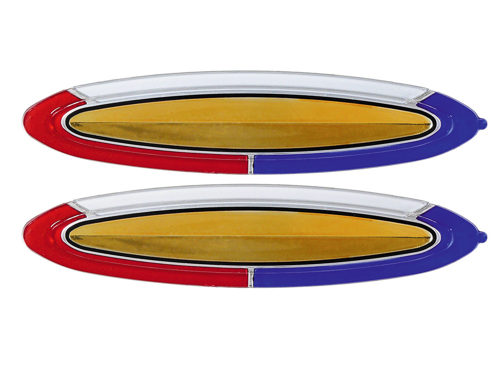 EMBLEM INSERTS 1964 FORD GALAXIE 500XL QUARTER PANEL GOLD COLORED