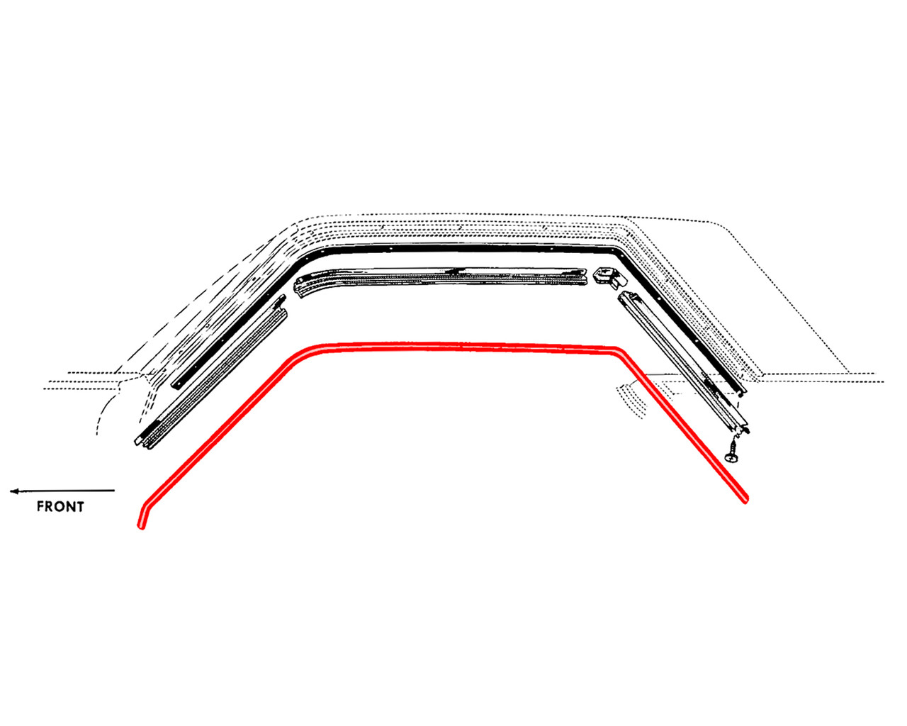 WEATHERHEADプレート THUNDERBIRD COWL WINDSHEILD WIPER COVER PANEL GRILL 1964