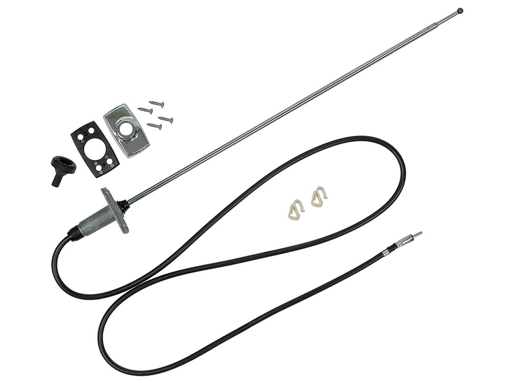ANTENNA ASSEMBLY 1966-70 FORD FALCON FUTURA FENDER MOUNT MAST BASE