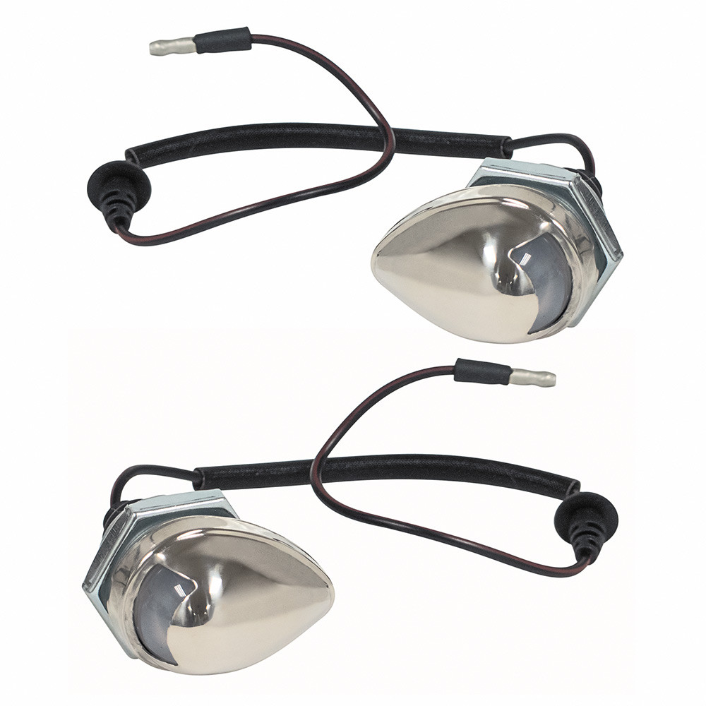 LICENSE PLATE LAMP ASSEMBLIES PAIR 1966-69 FORD FAIRLANE 1968-71