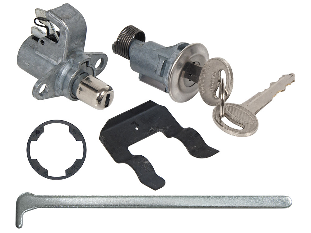 GLOVE BOX - TRUNK LOCK SET 1969-70 FORD GALAXIE 1969-71 MUSTANG