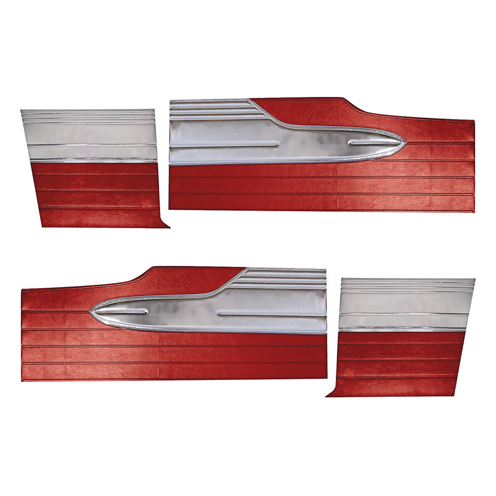 DOOR-QUARTER TRIM PANELS AQUA 1963 FORD FALCON HARDTOP FRONT-REAR